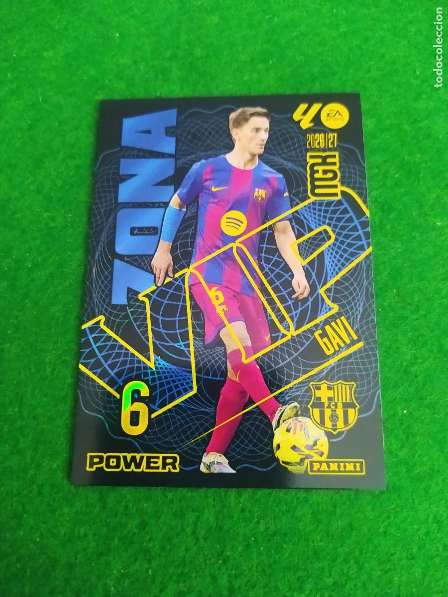 Cromos de f&uacute;tbol: MEGACRACKS 2026 2027 MGK 26 27 NUEVO - ZONA VIP POWER N&ordm; 394P GAVI FC BARCELONA