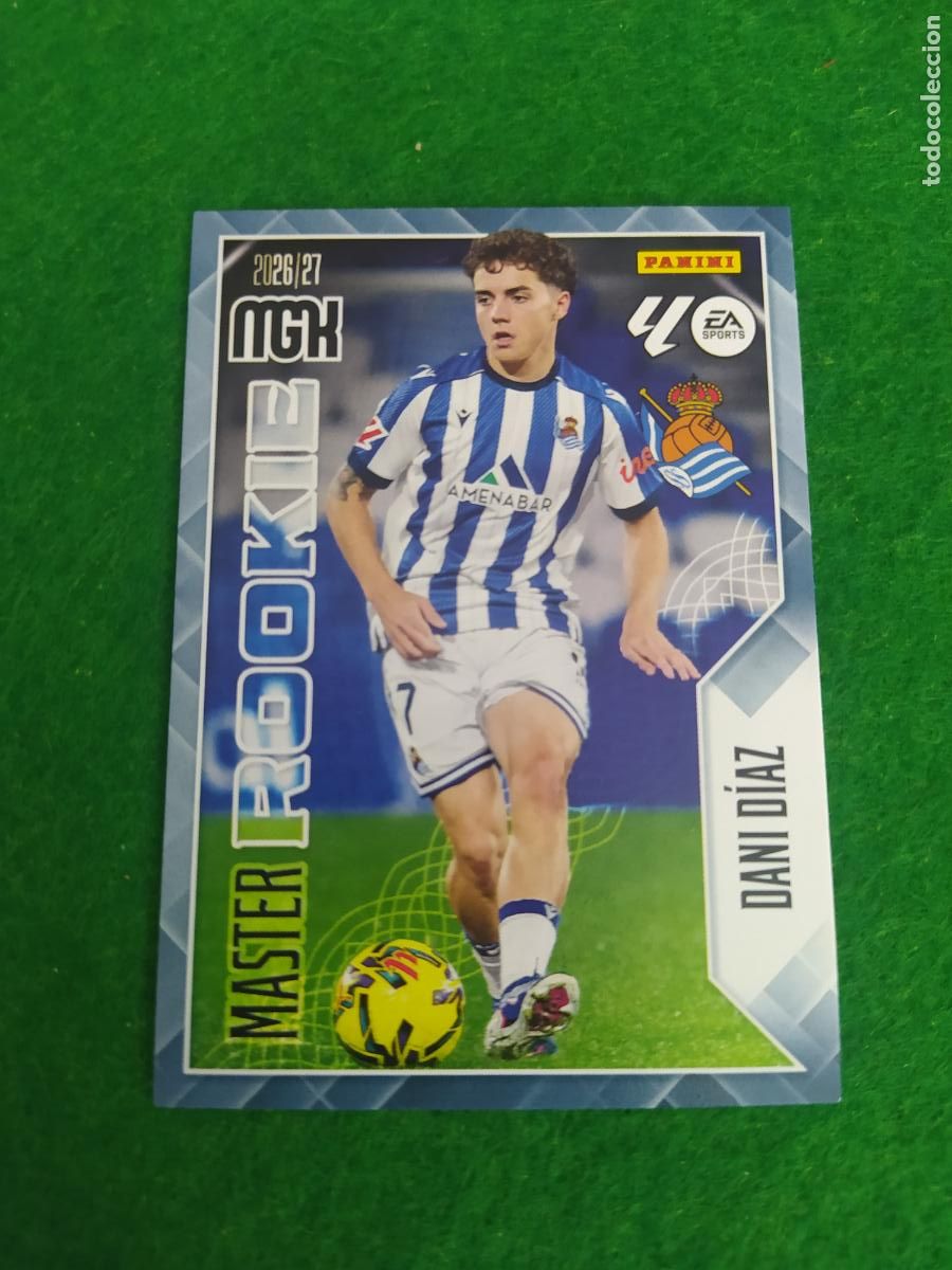 Cromos de Futebol: MEGACRACKS 2026 2027 MGK 26 27 NUEVO - MASTER ROOKIE N&ordm; 411 DANI DIAZ REAL SOCIEDAD