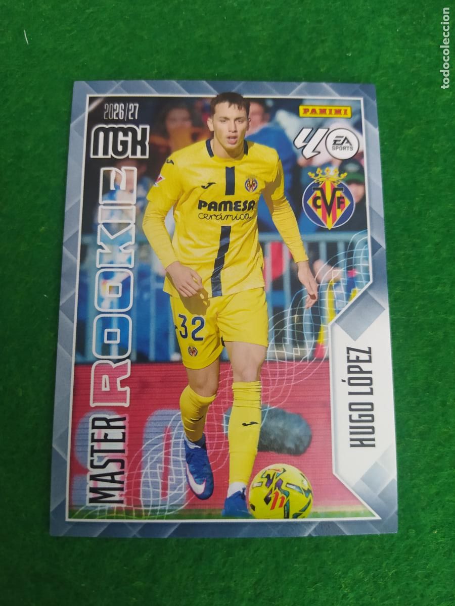 Cromos de Futebol: MEGACRACKS 2026 2027 MGK 26 27 NUEVO - MASTER ROOKIE N&ordm; 412 HUGO LOPEZ VILLARREAL