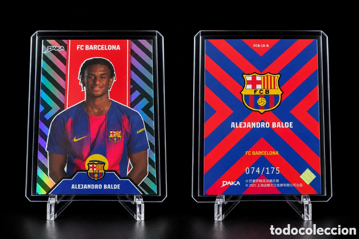 Cromos de Futebol: ALEJANDRO BALDE FC BARCELONA, DAKA 2025/26 NUMERADA 074/175