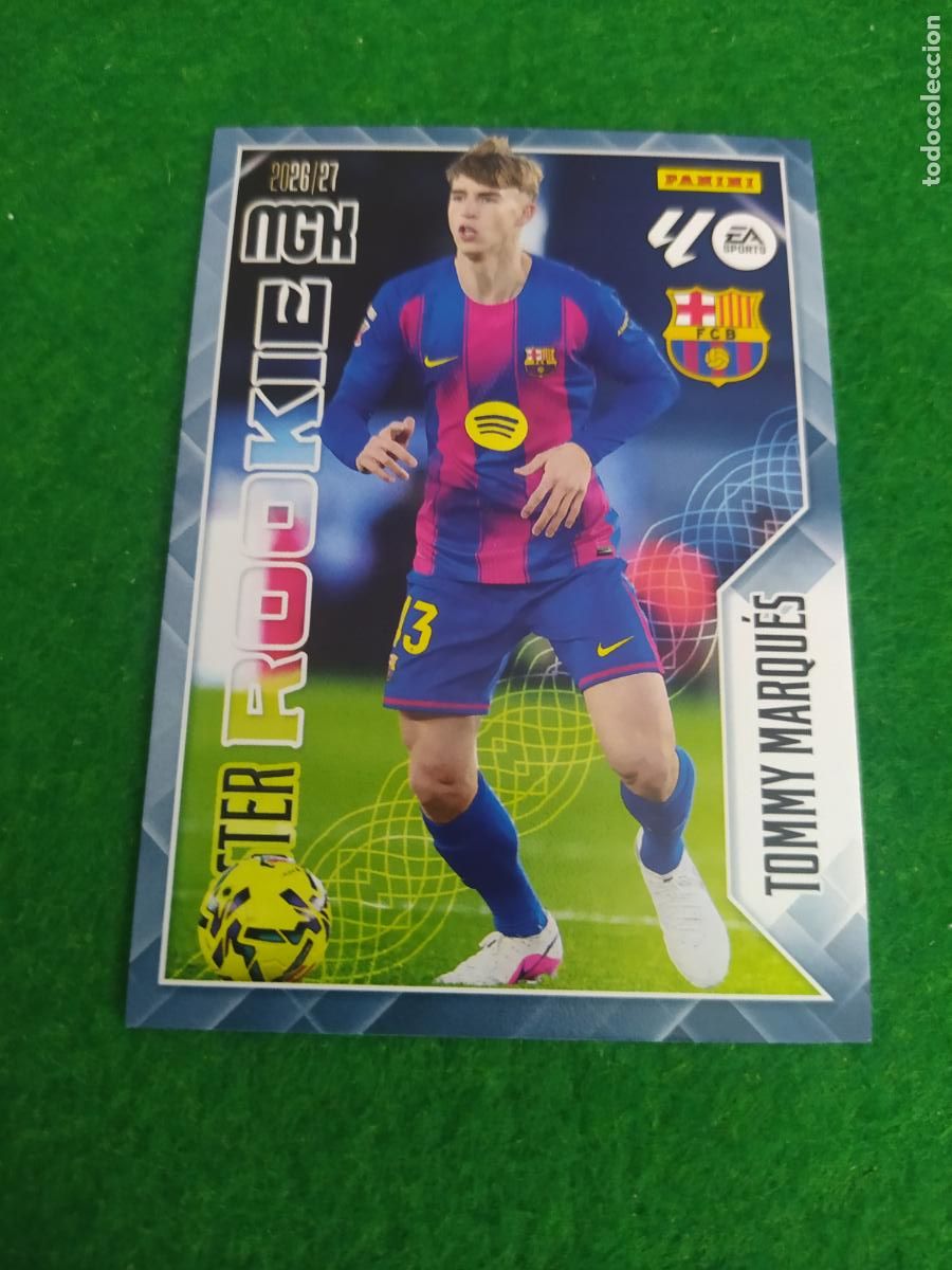Cromos de f&uacute;tbol: MEGACRACKS 2026 2027 MGK 26 27 NUEVO - MASTER ROOKIE N&ordm; 420 TONI MARQUEZ FC BARCELONA