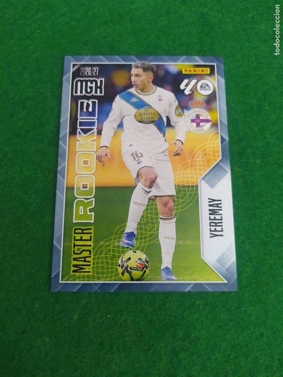 Cromos de f&uacute;tbol: MEGACRACKS 2026 2027 MGK 26 27 NUEVO - MASTER ROOKIE N&ordm; 423 YEREMAY DEPORTIVO A CORU&Ntilde;A