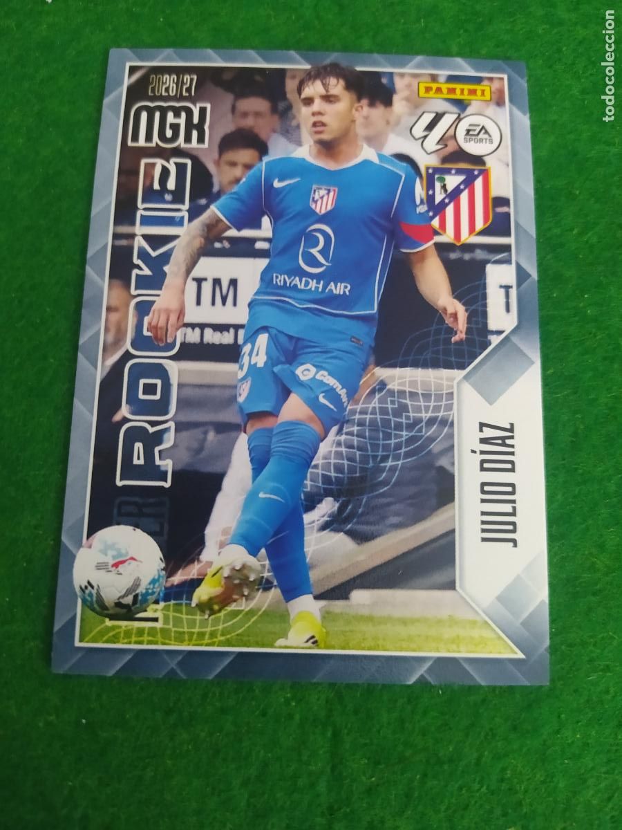 Cromos de f&uacute;tbol: MEGACRACKS 2026 2027 MGK 26 27 NUEVO - MASTER ROOKIE N&ordm; 415 JULIO DIAZ ATLETICO DE MADRID