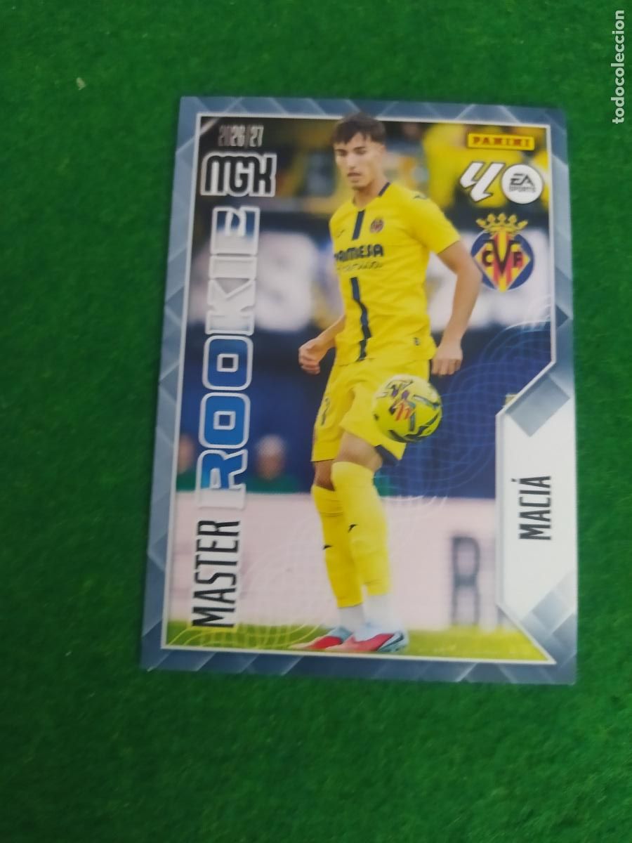 Cromos de f&uacute;tbol: MEGACRACKS 2026 2027 MGK 26 27 NUEVO - MASTER ROOKIE N&ordm; 417 MACIA VILLARREAL