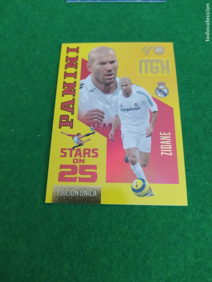Cromos de f&uacute;tbol: MEGACRACKS 2026 2027 MGK 26 27 NUEVO - STARS ON 25 EDICION UNICA N&ordm;430 ZIDANE REAL MADRID