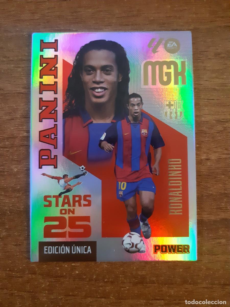 Cromos de f&uacute;tbol: 436P RONALDINHO BARCELONA STARS ON POWER MGK 26 27 PANINI 2026 2027 25 ANIVERSARIO MEGACRACKS. NUEVA