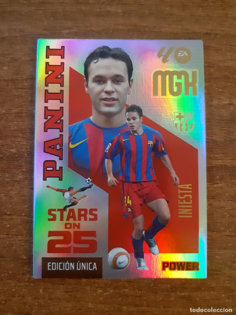 Cromos de f&uacute;tbol: 434P INIESTA BARCELONA STARS ON POWER MGK 26 27 PANINI 2026 2027 25 ANIVERSARIO MEGACRACKS. NUEVA