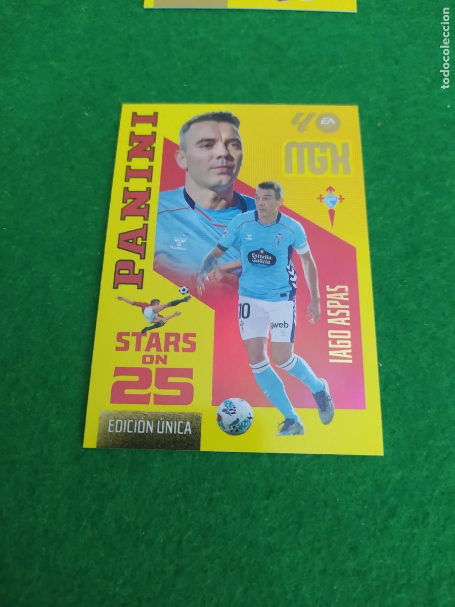 Cromos de f&uacute;tbol: MEGACRACKS 2026 2027 MGK 26 27 NUEVO - STARS ON 25 EDICION UNICA N&ordm;444 IAGO ASPAS CELTA DE VIGO