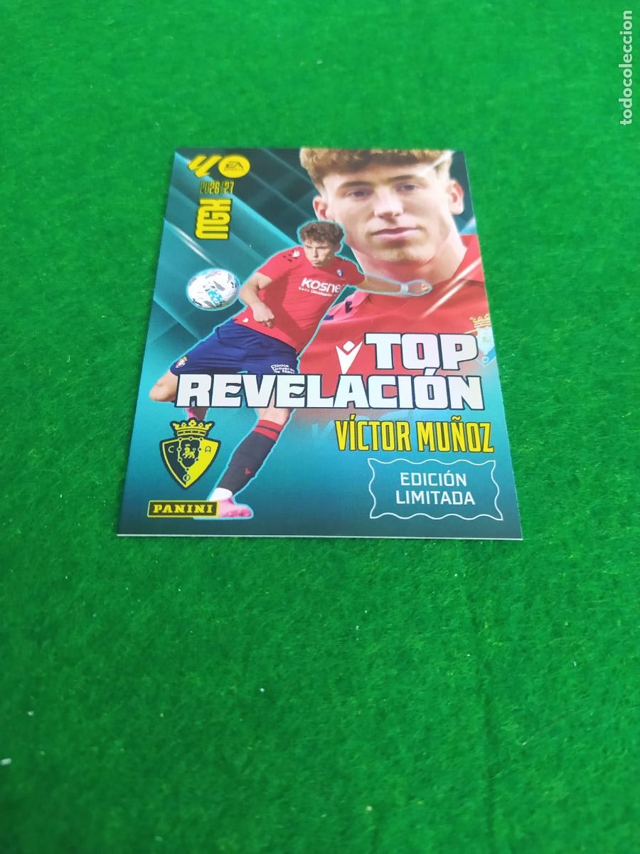 Cromos de f&uacute;tbol: MEGACRACKS 2026 2027 MGK 26 27 NUEVO - EDICION LIMITADA TOP REVELACION VICTOR MU&Ntilde;OZ OSASUNA