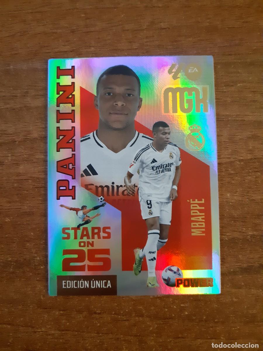 Cromos de f&uacute;tbol: 450P MBAPP&Eacute; REAL MADRID STARS ON POWER MGK 26 27 PANINI 2026 2027 25 ANIVERSARIO MEGACRACKS