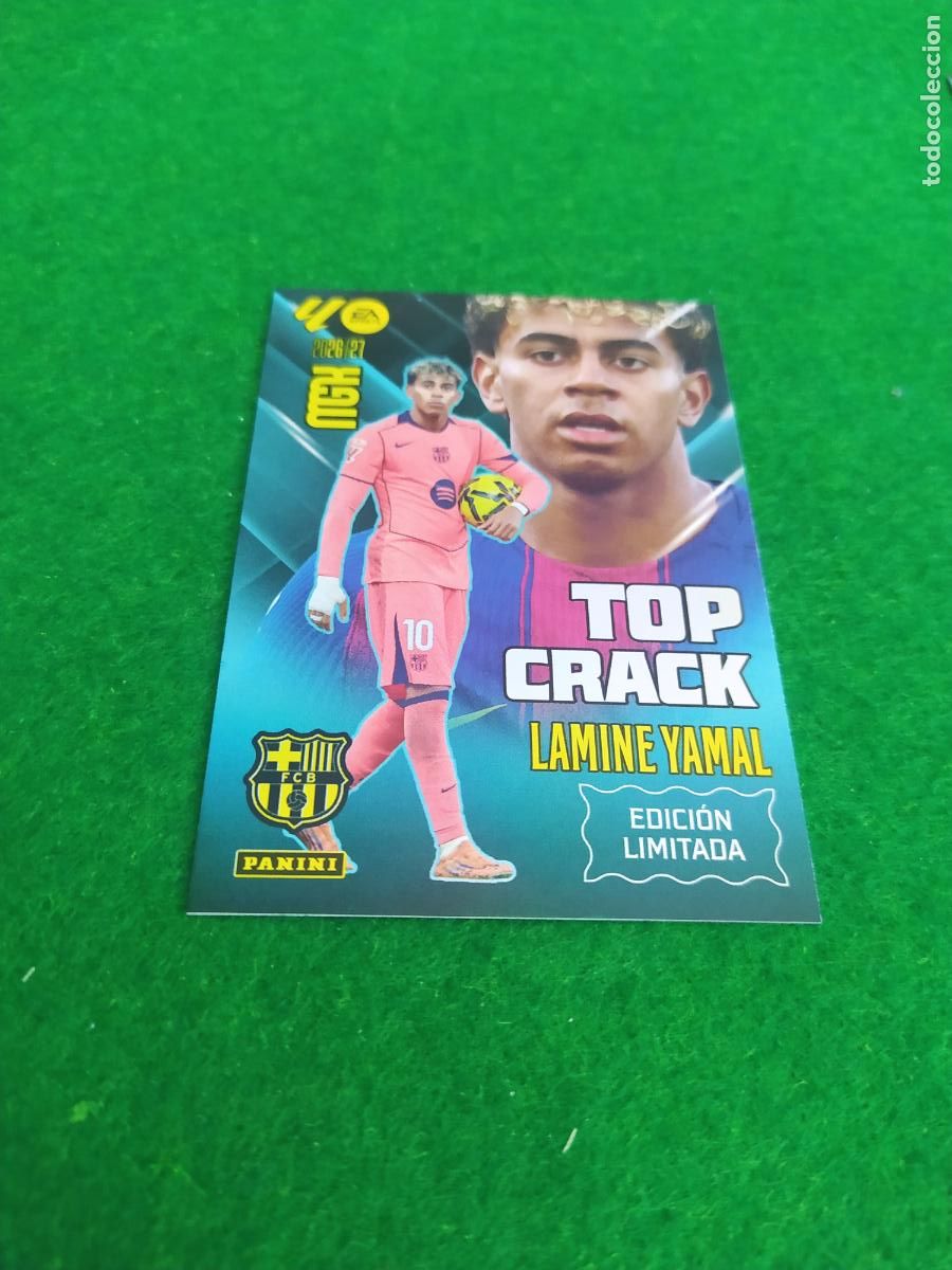Cromos de f&uacute;tbol: MEGACRACKS 2026 2027 MGK 26 27 NUEVO - EDICION LIMITADA TOP CRACK LAMINE YAMAL FC BARCELONA