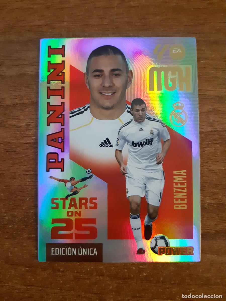 Cromos de f&uacute;tbol: 441P BENZEMA REAL MADRID STARS ON POWER MGK 26 27 PANINI 2026 2027 25 ANIVERSARIO MEGACRACKS