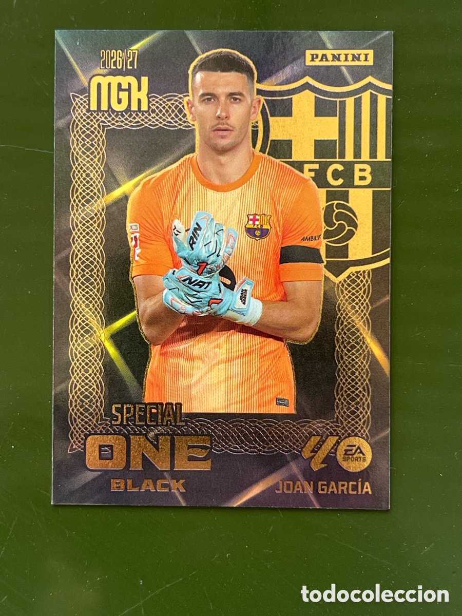 Cromos de f&uacute;tbol: Joan Garc&iacute;a Special black one megacracks 2026/27 FC Barcelona