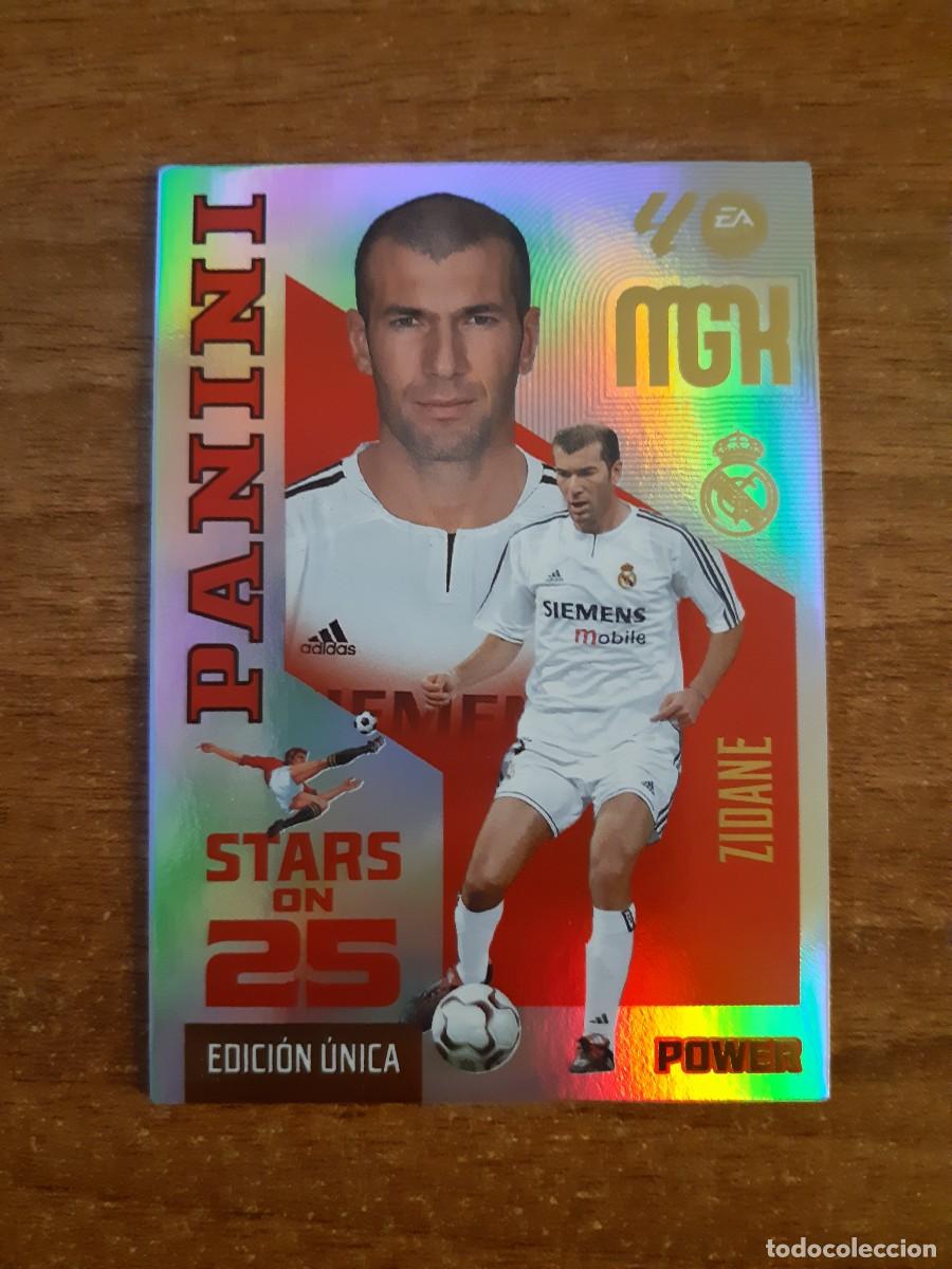 Cromos de f&uacute;tbol: 430P ZIDANE REAL MADRID STARS ON POWER MGK 26 27 PANINI 2026 2027 25 ANIVERSARIO MEGACRACKS