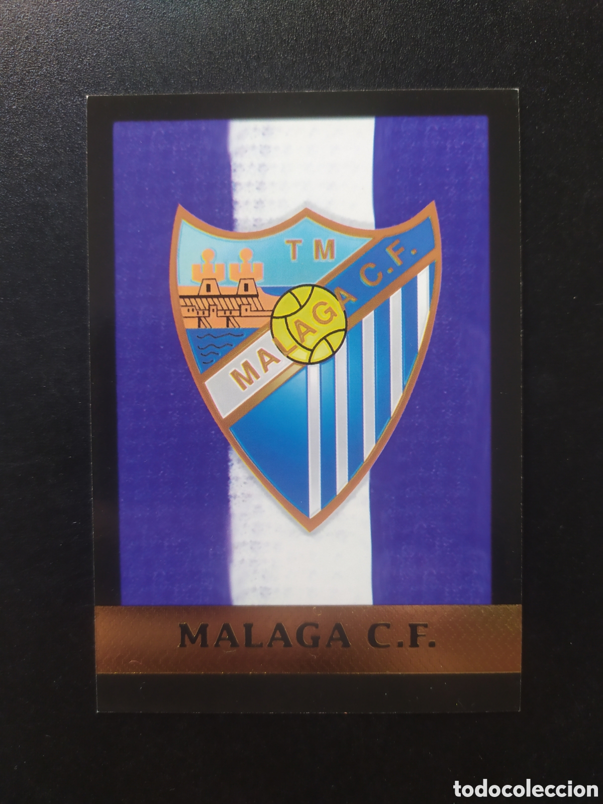 Cromos de Futebol: Mundicromo fichas Liga 1999 2000 99 00 escudo n&deg; 289 M&aacute;laga