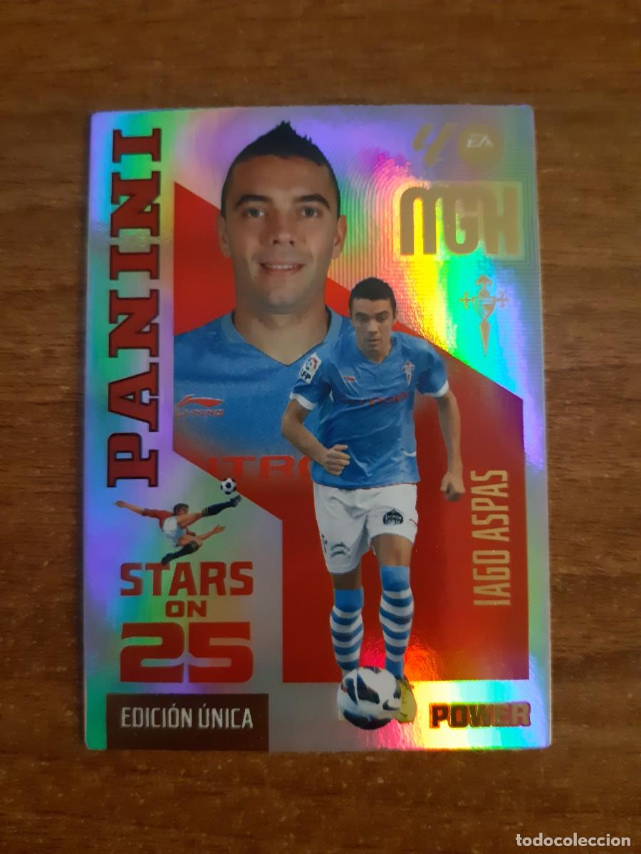 Cromos de f&uacute;tbol: 444P IAGO ASPAS CELTA DE VIGO STARS ON POWER MGK 26 27 PANINI 2026 2027 25 ANIVERSARIO MEGACRACKS