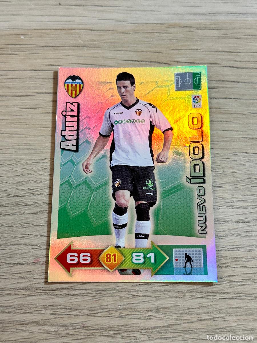 Cromos de f&uacute;tbol: ADURIZ NUEVO IDOLO VALENCIA ADRENALYN XL 2010 2011 PANINI 10 11