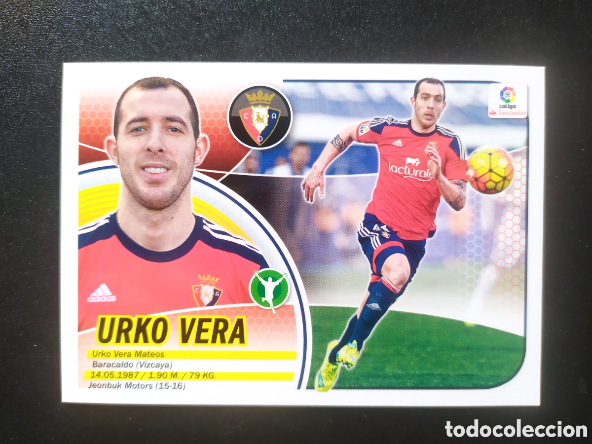 Football Stickers: Liga este 2016 2017 16 17 panini Urko Vera n&deg; 15 B Osasuna
