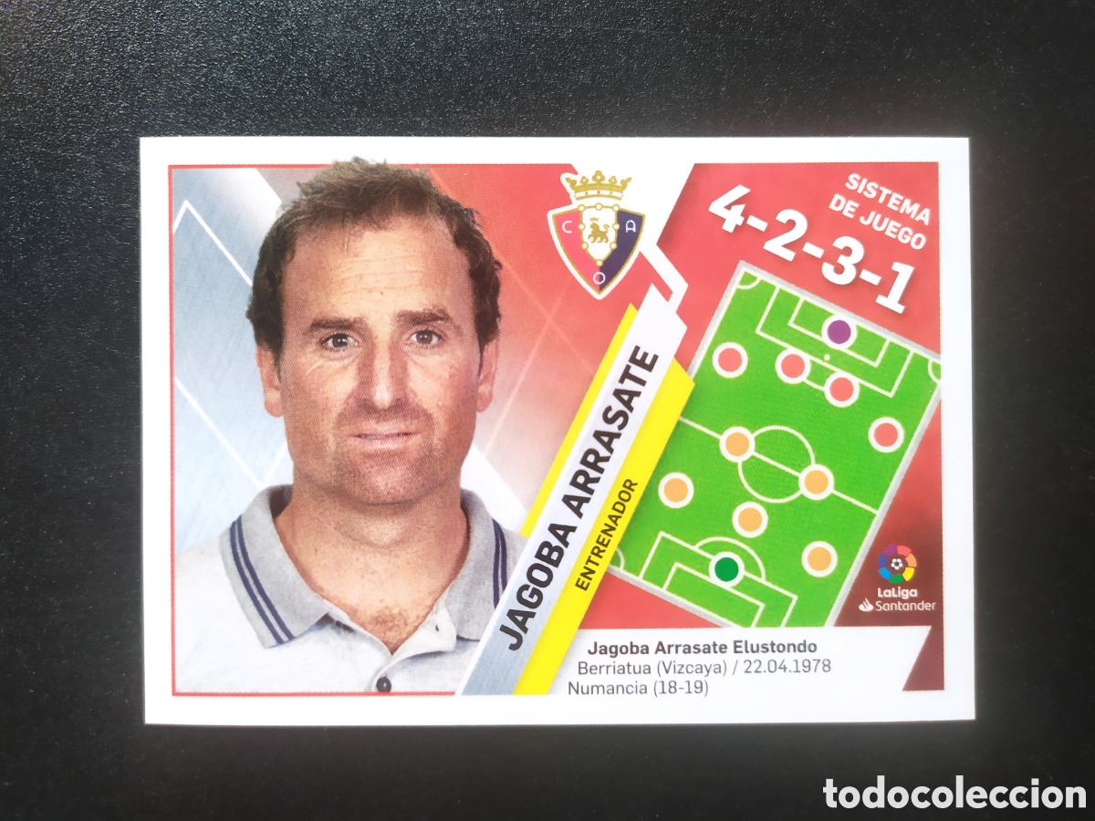 Cromos de f&uacute;tbol: Liga este 2019 2020 19 20 panini Jagoba Arrasate n&deg; 30 Osasuna
