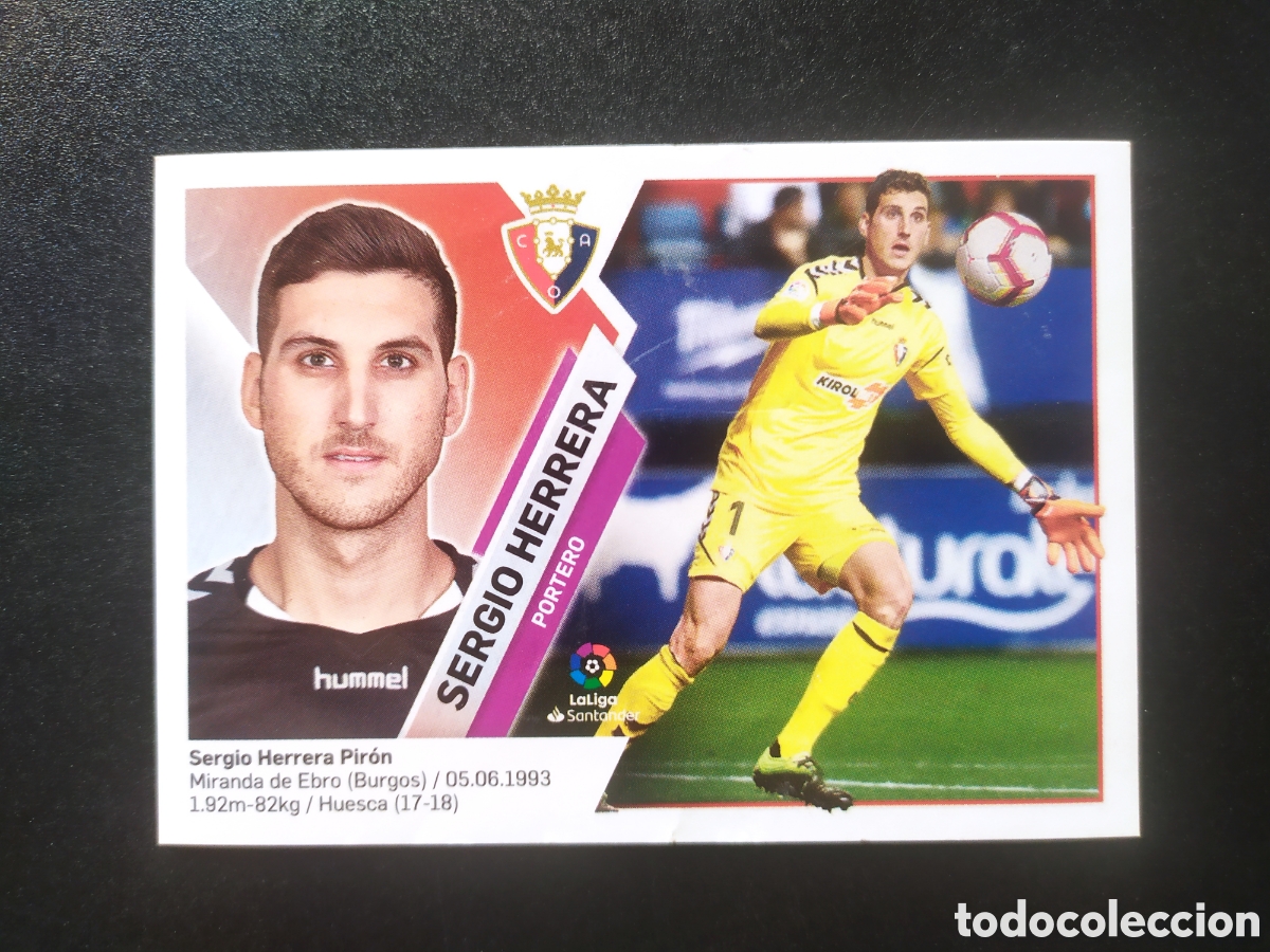 Cromos de f&uacute;tbol: Liga este 2019 2020 19 20 panini Sergio Herrera n&deg; 2 Osasuna
