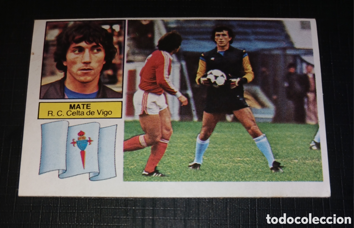 Cromos de f&uacute;tbol: Cromo Mate R.C. Celta de Vigo Ed. Este Liga 1982 1983 82-83 Sin pegar, nunca pegado