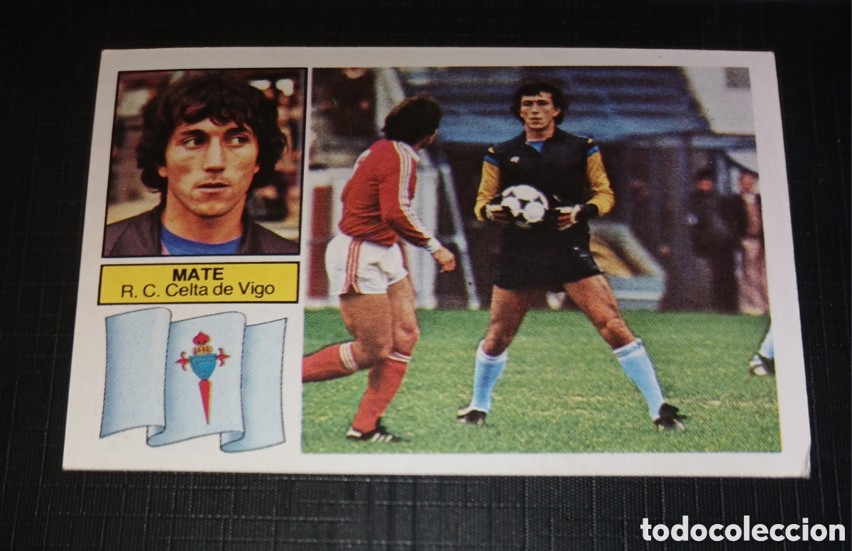 Cromos de f&uacute;tbol: Cromo Mate R.C. Celta de Vigo Ed. Este Liga 1982 1983 82-83 Sin pegar, nunca pegado