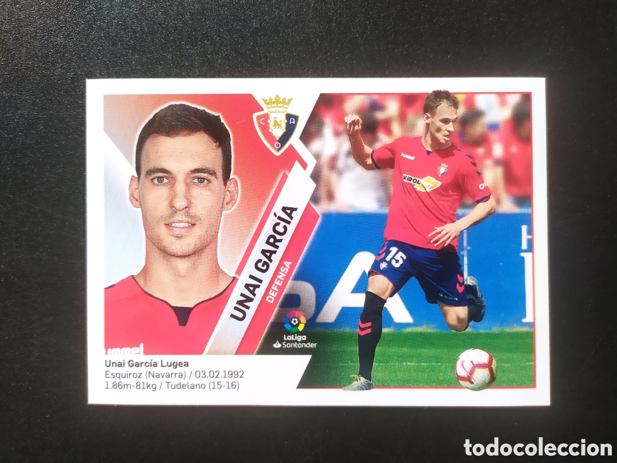 Cromos de f&uacute;tbol: Liga este 2019 2020 19 20 panini Unai Garc&iacute;a n&deg; 5 Osasuna