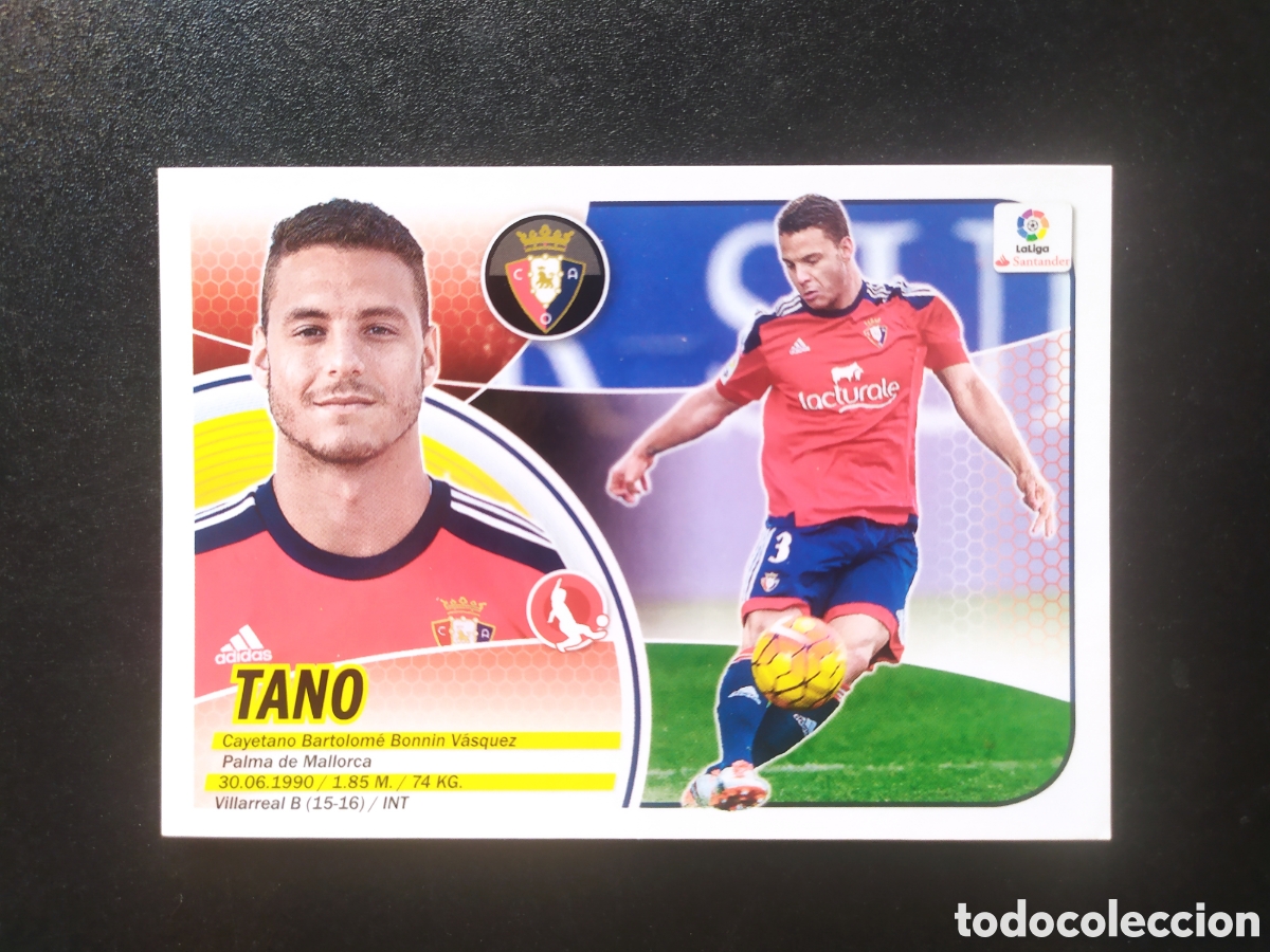 Cromos de f&uacute;tbol: Liga este 2016 2017 16 17 panini Tano n&deg; 4 Osasuna
