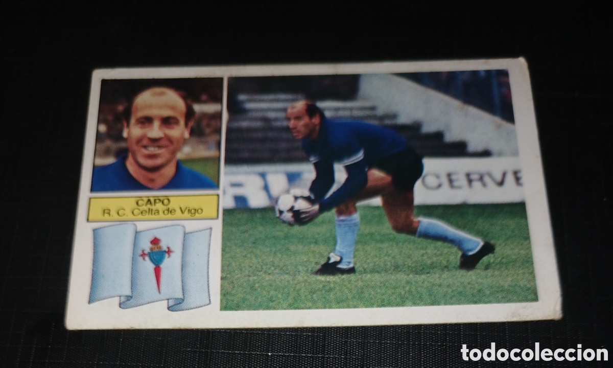 Fu&szlig;ball-Sticker: Cromo Capo R.C. Celta de Vigo Ed. Este Liga 1982 1983 82-83 Sin pegar, nunca pegado