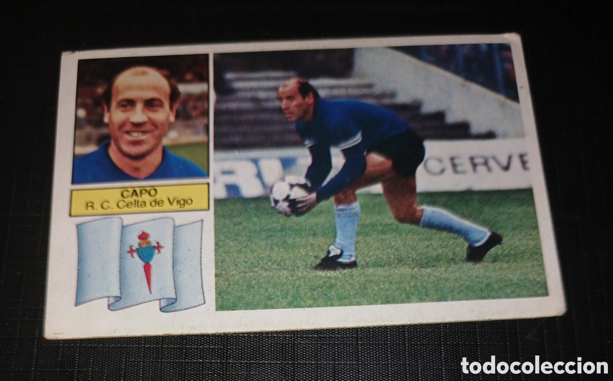 Figurine di Calcio: Cromo Capo R.C. Celta de Vigo Ed. Este Liga 1982 1983 82-83 Sin pegar, nunca pegado