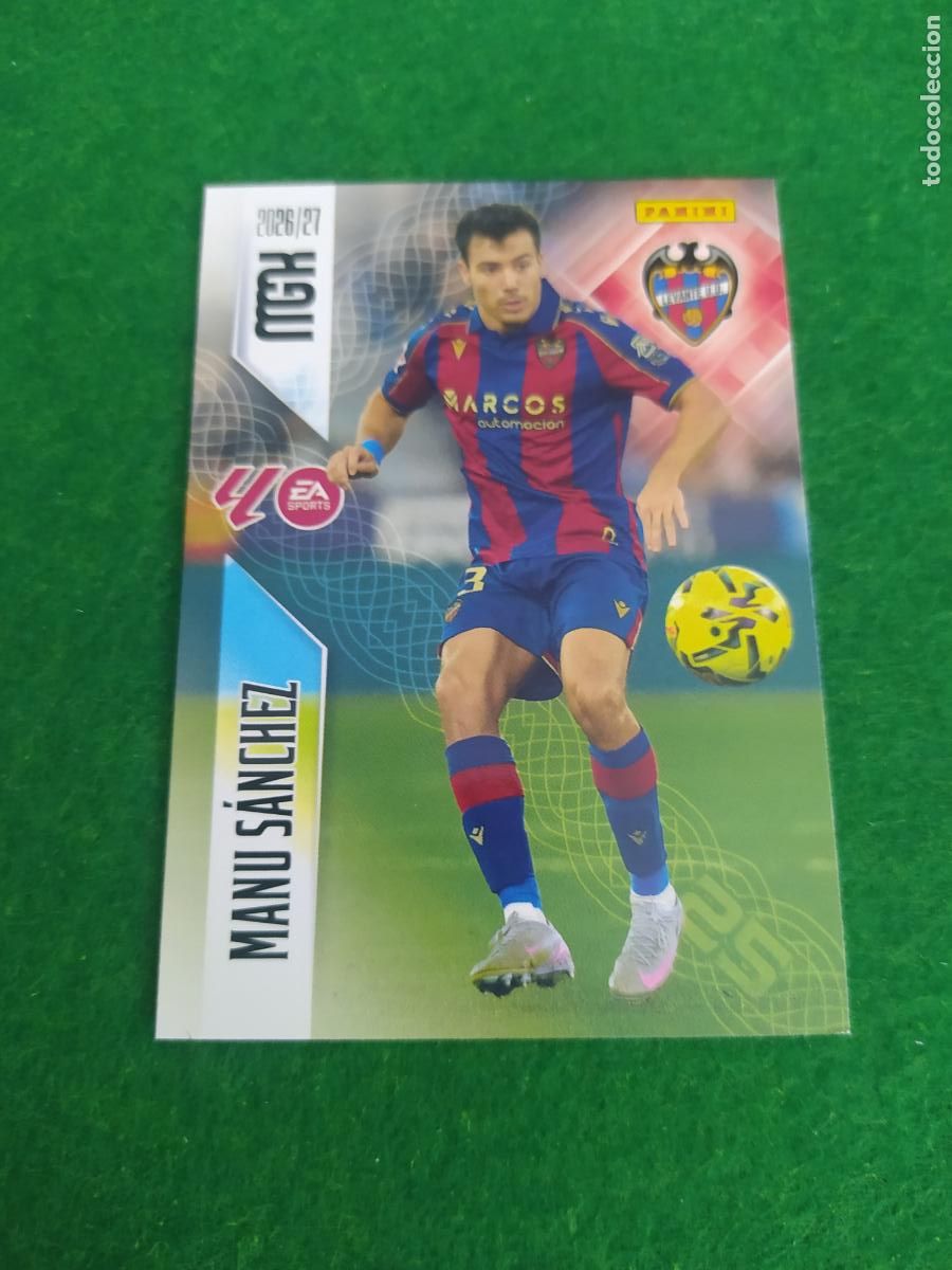 Figurine di Calcio: MEGACRACKS 2026 2027 MGK 26 27 NUEVO - LEVANTE N&ordm; 206 MANU SANCHEZ