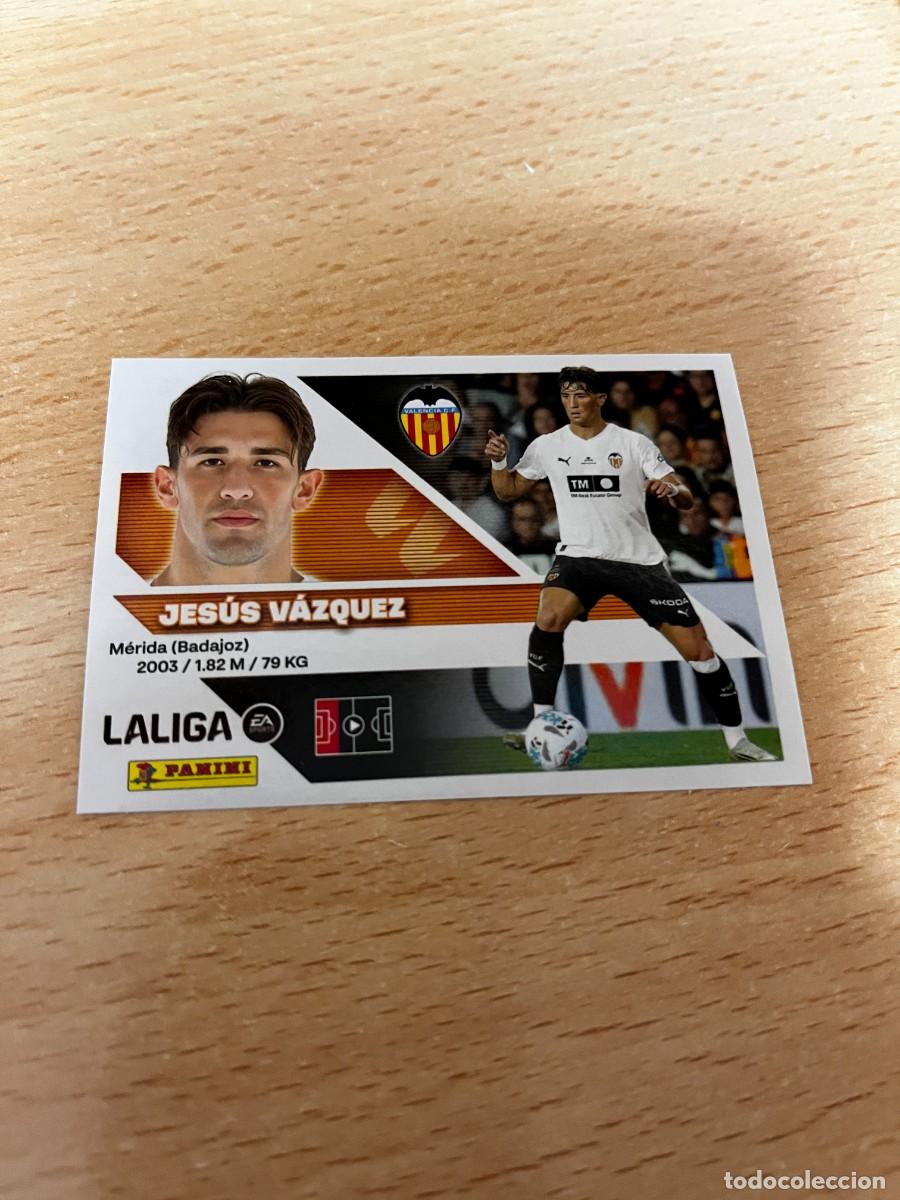 Cromos de f&uacute;tbol: LIGA ESTE 2026 2027 26 27 PANINI N&ordm; 10 JESUS VAZQUEZ VALENCIA