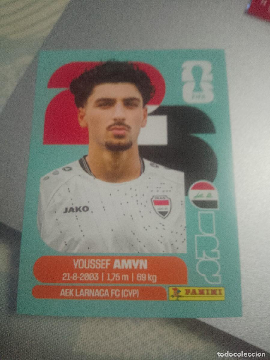 Cromos de f&uacute;tbol: YOUSSEF AMYN IRAQ IRQ 14 MUNDIAL FIFA WORLD CUP 2026 26 PANINI STICKERS NUEVO
