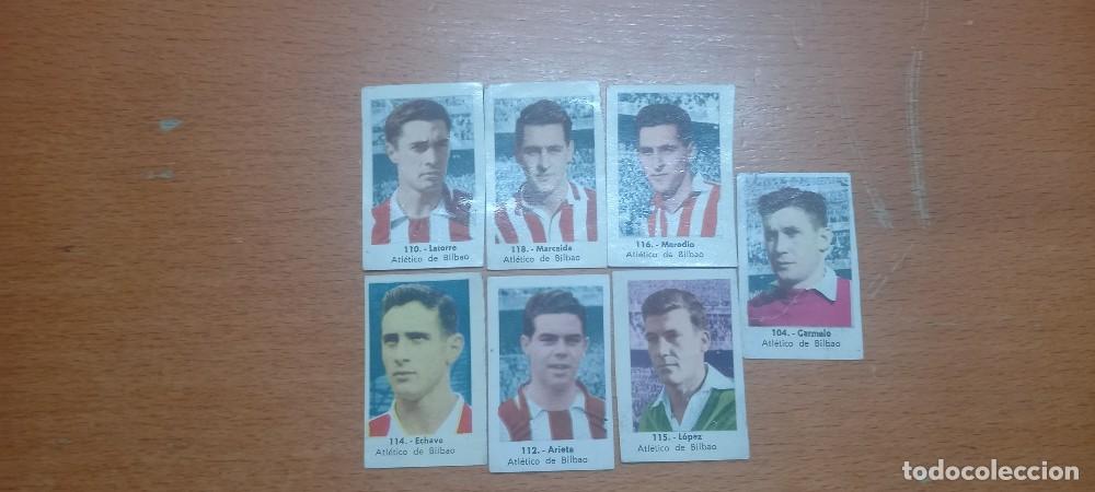 Cromos de f&uacute;tbol: cromos athletic ruiz romero 61-62 7 cromos