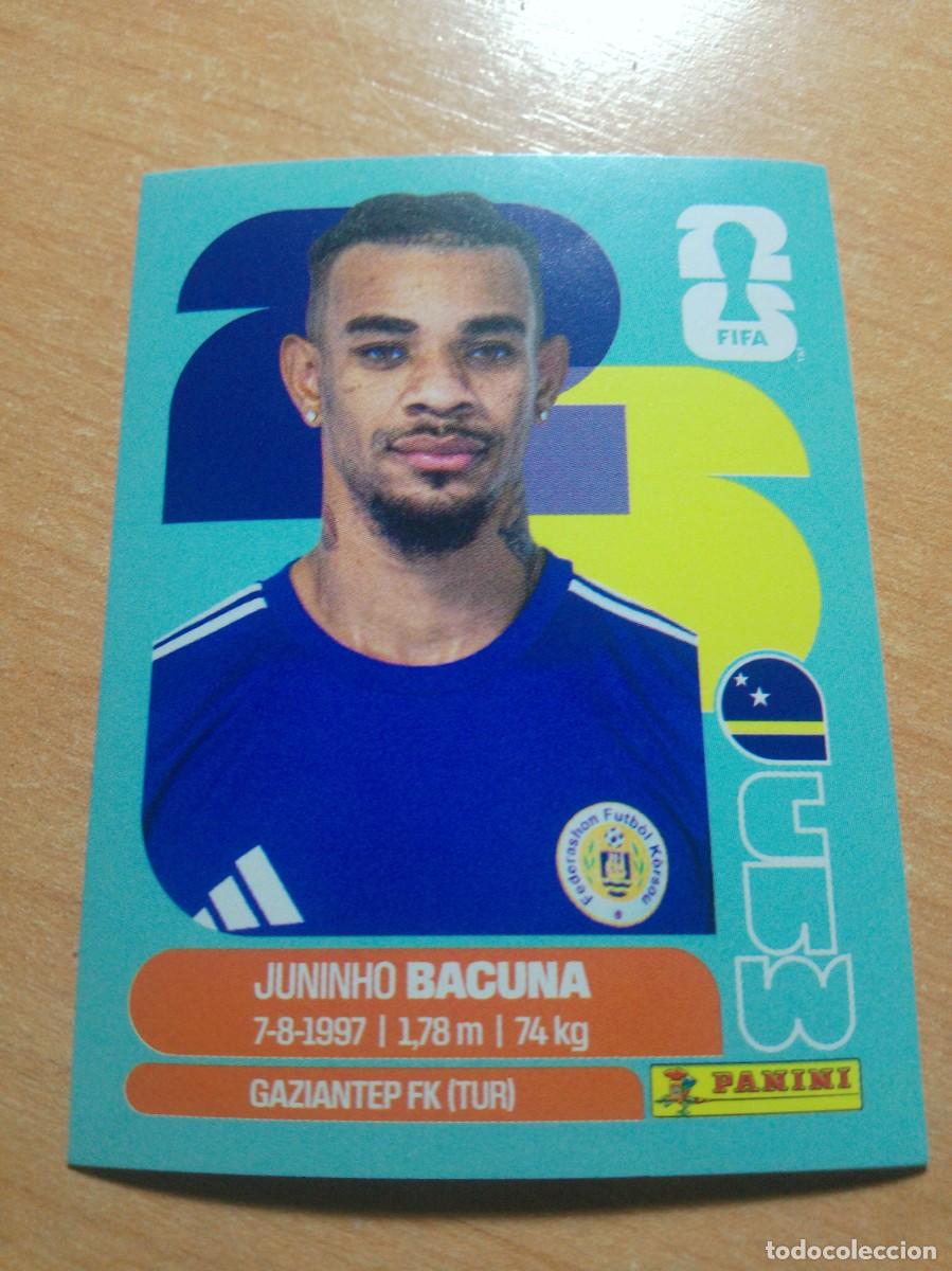 Cromos de f&uacute;tbol: JUNINHO BACUNA CURA&Ccedil;AO CUW 11 MUNDIAL FIFA WORLD CUP 2026 26 PANINI STICKERS NUEVO