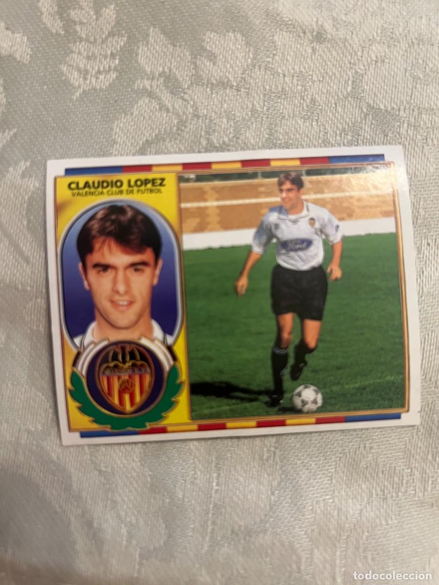 Cartes &agrave; collectionner de Football: CLAUDIO L&Oacute;PEZ VALENCIA SIN PEGAR EDICIONES ESTE 1996-97
