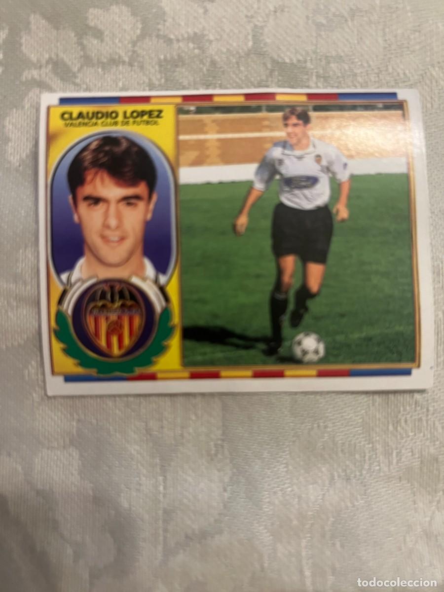 Figurine di Calcio: CLAUDIO L&Oacute;PEZ VALENCIA SIN PEGAR EDICIONES ESTE 1996-97