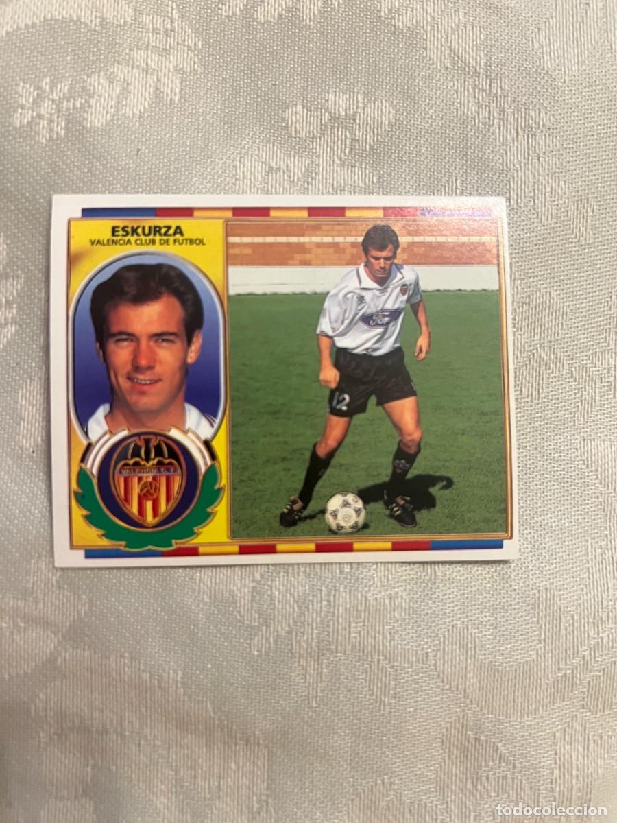 Cromos de f&uacute;tbol: ESKURZA VALENCIA SIN PEGAR EDICIONES ESTE 1996-97