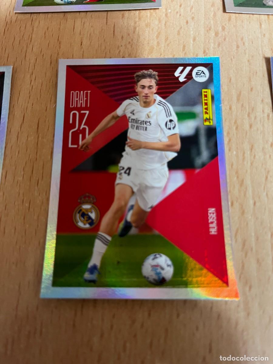 Cromos de f&uacute;tbol: LIGA ESTE 2026 2027 26 27 PANINI N&ordm; 10 HUIJSEN REAL MADRID DRAFT 23