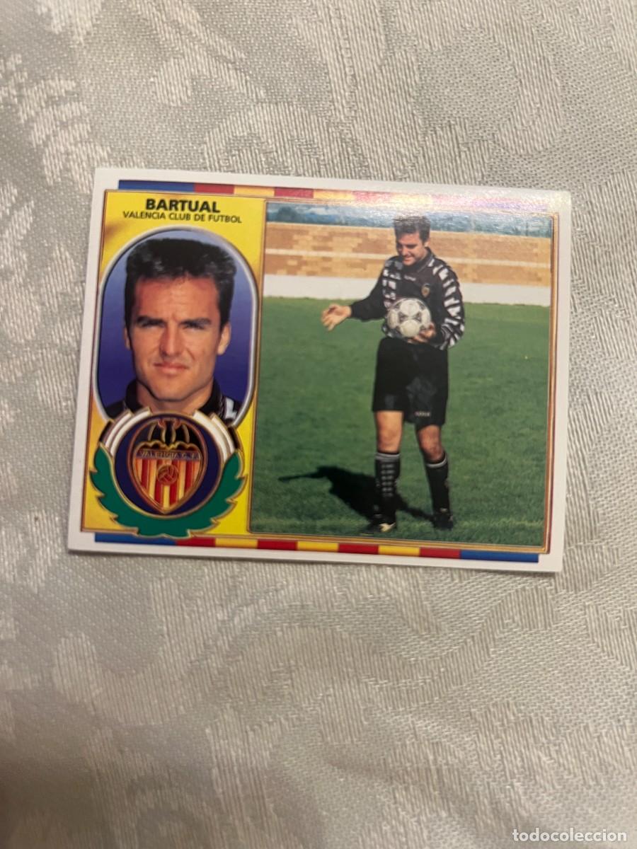 Cromos de f&uacute;tbol: BARTUAL VALENCIA SIN PEGAR EDICIONES ESTE 1996-97