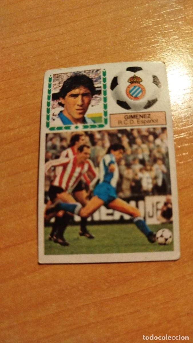 Football Stickers: LIGA ESPA&Ntilde;OLA 83/84 - RCD ESPA&Ntilde;OL - GIMENEZ