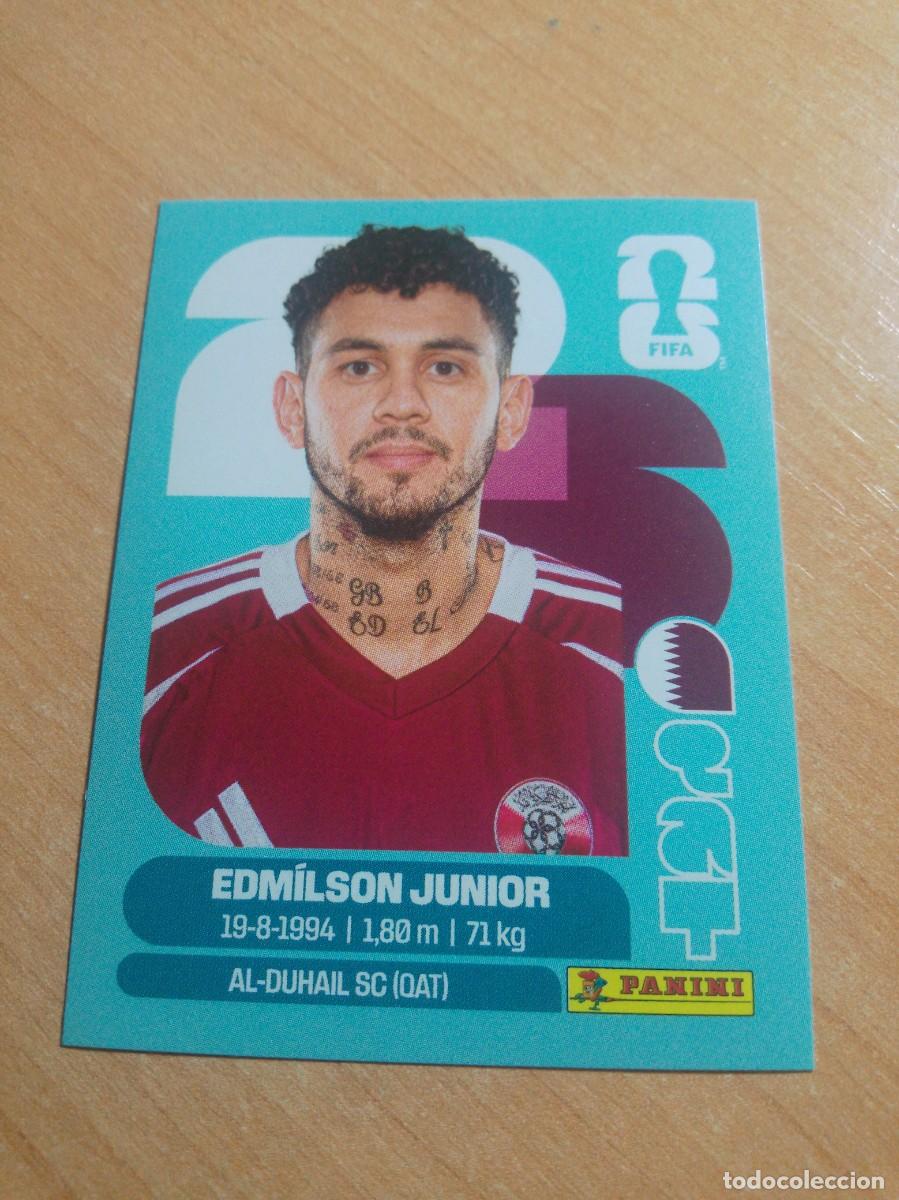 Football Stickers: EDM&Iacute;LSON JUNIOR QATAR QAT 17 MUNDIAL FIFA WORLD CUP 2026 26 PANINI STICKERS NUEVO