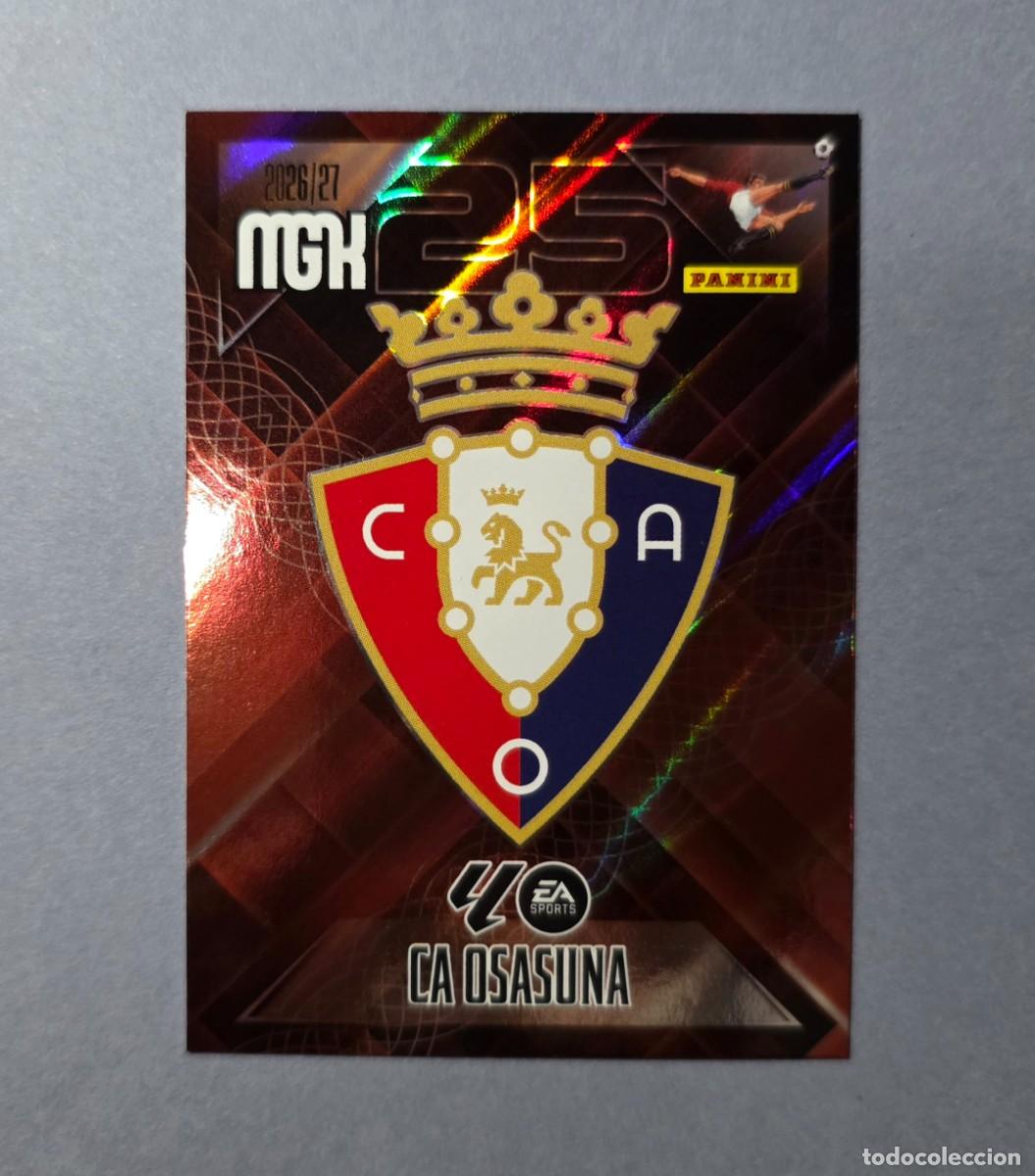 Cromos de f&uacute;tbol: 253 ESCUDO - OSASUNA - MEGACRACKS 2026-27 - MGK 26/27 (NUEVO)