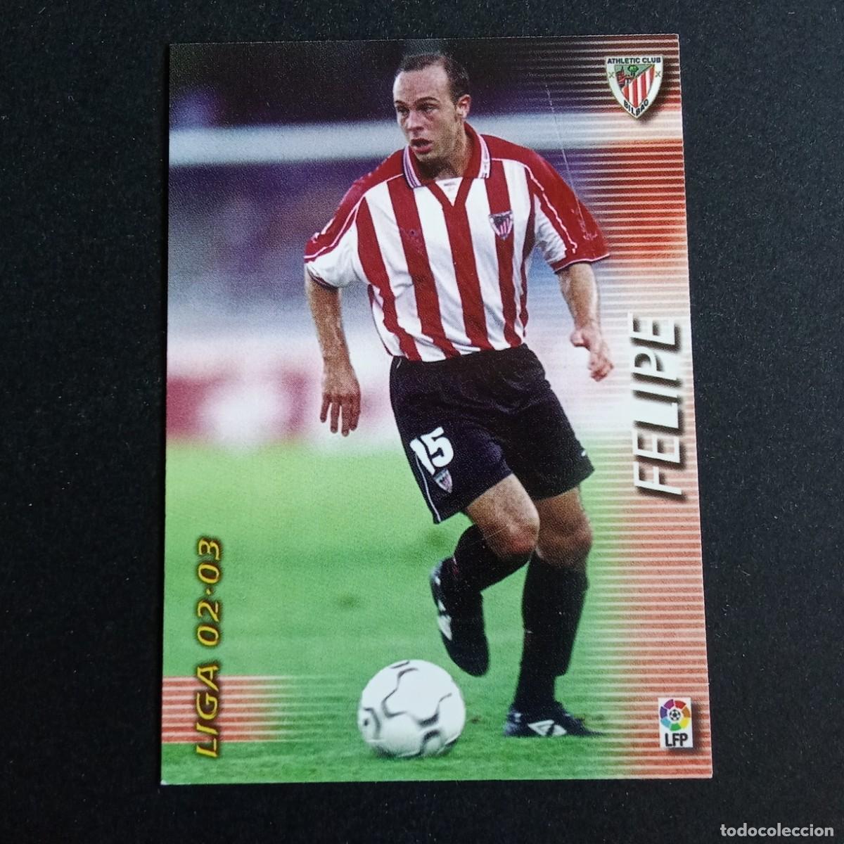 Football Stickers: 22 FELIPE ATHLETIC CLUB BILBAO LIGA 2002 2003 02 03 MEGAFICHAS PANINI