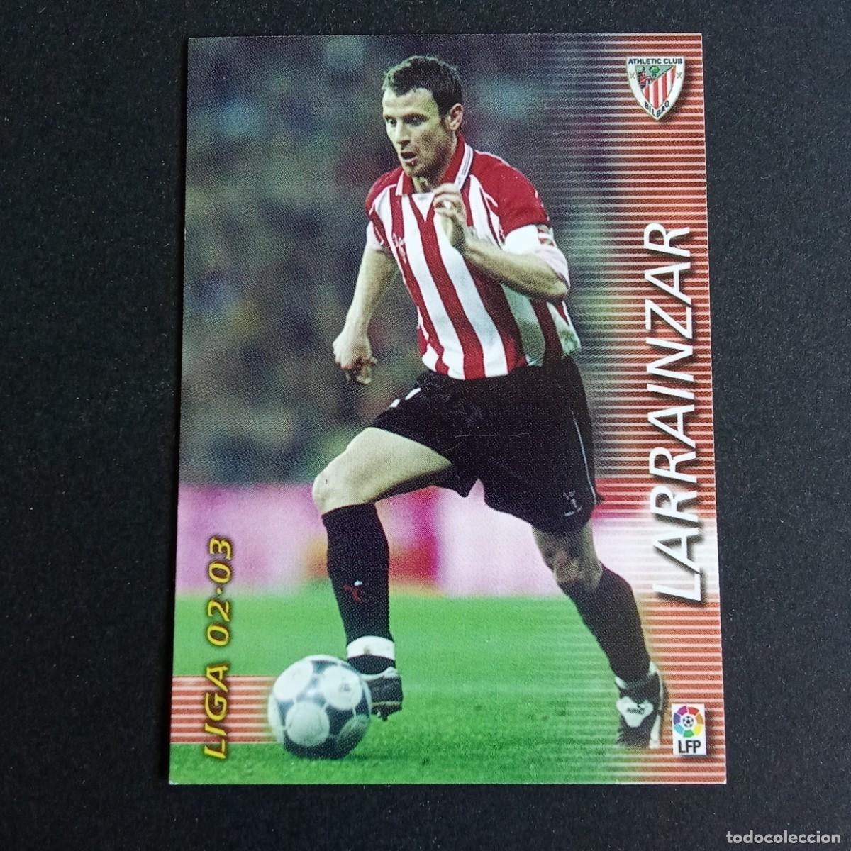Football Stickers: 23 LARRAINZAR ATHLETIC CLUB BILBAO LIGA 2002 2003 02 03 MEGAFICHAS PANINI