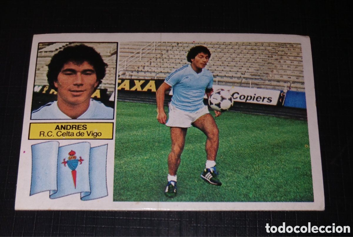Cromos de Futebol: Cromo Andr&eacute;s (Baja) Celta de Vigo Ed. Este Liga 1982 1983 82-83 Sin pegar, nunca pegado