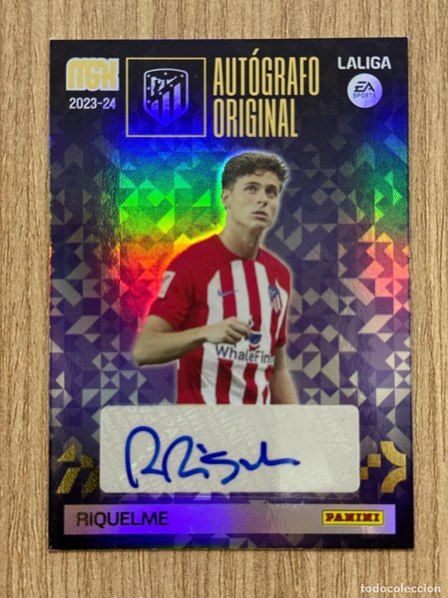 Football Stickers: AUTOGRAFO ORIGINAL RIQUELME (ATLETICO MADRID) NUEVO DE SOBRE LA LIGA TEMPORADA 2023 2024 23 24 MGK
