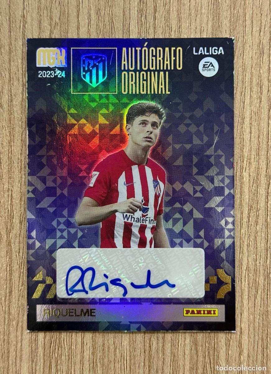 Football Stickers: AUTOGRAFO ORIGINAL RIQUELME (ATLETICO MADRID) MUY BUENO LA LIGA TEMPORADA 2023 2024 23 24 MGK