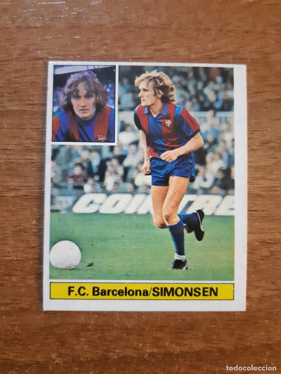 Football Stickers: Simonsen (Barcelona) Liga 81-82 ESTE. Nunca pegado, sin pegar