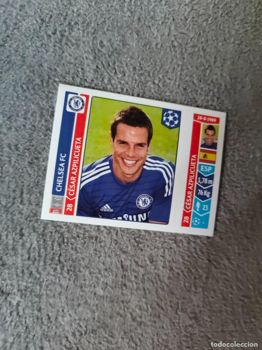 Fu&szlig;ball-Sticker: 493 CHAMPIONS LEAGUE 2014 15 C&Eacute;SAR AZPILICUETA CHELSEA FC STICKER PANINI 14 2015 UCL AAM
